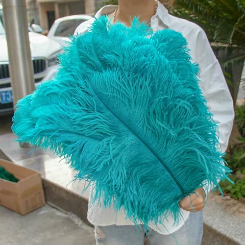 GUOZHAN 10 Stück große Straußenfedern, 15–60 cm, für DIY-Bastelarbeiten, Hochzeit, Tischdekoration, Straußenfedern, Karneval, Party, Bühnenzubehör, Großpackung GUOZHAN 10 Stück große Straußenfedern, 15–60 cm, für DIY-Bastelarbeiten, Hochzeit, Tischdekoration, Straußenfedern, Karneval, Party, Bühnenzubehör, Großpackung von GUOZHAN