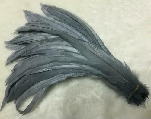 GUOZHAN 100 stücke Rooster Schwanzfedern Schwärzlich Grün 25-45cm Natürliche Federn Beige DIY Cock Kleidung Schmuck Zubehör Party GUOZHAN 100 stücke Rooster Schwanzfedern Schwärzlich Grün 25-45cm Natürliche Federn Beige DIY Cock Kleidung Schmuck Zubehör Party von GUOZHAN
