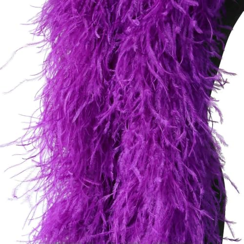 GUOZHAN 2 Meter Flauschige rosa Straußenfedern Boa 1 2 3 4 6-lagig Straußenfederschal für Hochzeitskleid Rock Kleidung Dekor Federn Schal GUOZHAN 2 Meter Flauschige rosa Straußenfedern Boa 1 2 3 4 6-lagig Straußenfederschal für Hochzeitskleid Rock Kleidung Dekor Federn Schal von GUOZHAN