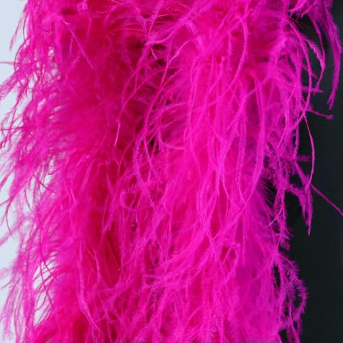 GUOZHAN 2 Meter Flauschige rosa Straußenfedern Boa 1 2 3 4 6-lagig Straußenfederschal für Hochzeitskleid Rock Kleidung Dekor Federn Schal GUOZHAN 2 Meter Flauschige rosa Straußenfedern Boa 1 2 3 4 6-lagig Straußenfederschal für Hochzeitskleid Rock Kleidung Dekor Federn Schal von GUOZHAN