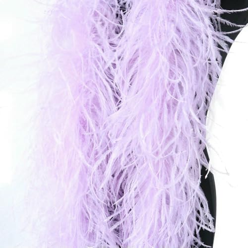 GUOZHAN 2 Meter Flauschige rosa Straußenfedern Boa 1 2 3 4 6-lagig Straußenfederschal für Hochzeitskleid Rock Kleidung Dekor Federn Schal GUOZHAN 2 Meter Flauschige rosa Straußenfedern Boa 1 2 3 4 6-lagig Straußenfederschal für Hochzeitskleid Rock Kleidung Dekor Federn Schal von GUOZHAN