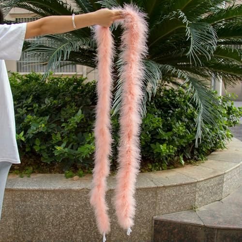 GUOZHAN 2 m Dicke Truthahn-Federboa, 11–50 g, für weichen, weißen Schal, Kleidung, Weihnachtsbaum, Band, Dekoration, Schal, DIY, Basteln, Hochzeitskleid GUOZHAN 2 m Dicke Truthahn-Federboa, 11–50 g, für weichen, weißen Schal, Kleidung, Weihnachtsbaum, Band, Dekoration, Schal, DIY, Basteln, Hochzeitskleid von GUOZHAN