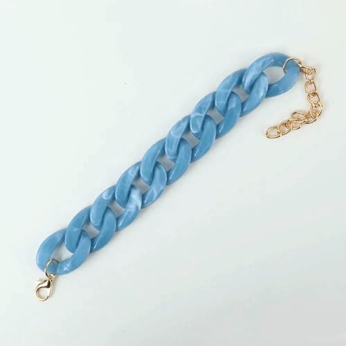 GUOZHAN Böhmische Bunte Acryl Dicke Kette Armbänder für Frauen Männer Harz Boho Charme handgefertigte Armbänder Armband Schmuck von GUOZHAN
