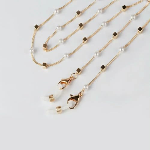 GUOZHAN Brillenkette mit Perlenstern, Sonnenbrillenketten, Brillenband, Halskette, Brillenkette gegen Verlust, Brillenzubehör für Damen GUOZHAN Brillenkette mit Perlenstern, Sonnenbrillenketten, Brillenband, Halskette, Brillenkette gegen Verlust, Brillenzubehör für Damen von GUOZHAN