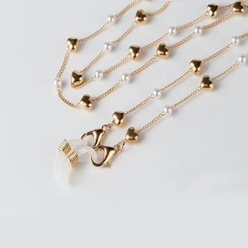 GUOZHAN Brillenkette mit Perlenstern, Sonnenbrillenketten, Brillenband, Halskette, Brillenkette gegen Verlust, Brillenzubehör für Damen GUOZHAN Brillenkette mit Perlenstern, Sonnenbrillenketten, Brillenband, Halskette, Brillenkette gegen Verlust, Brillenzubehör für Damen von GUOZHAN