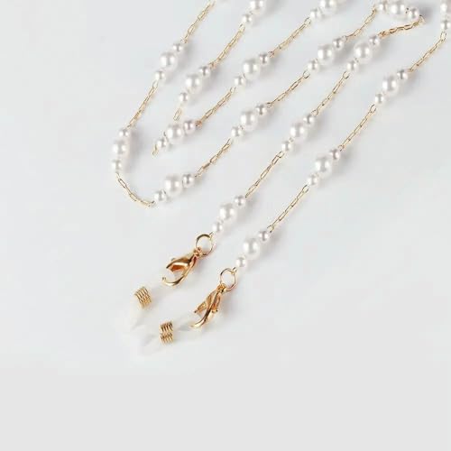 GUOZHAN Brillenkette mit Perlenstern, Sonnenbrillenketten, Brillenband, Halskette, Brillenkette gegen Verlust, Brillenzubehör für Damen GUOZHAN Brillenkette mit Perlenstern, Sonnenbrillenketten, Brillenband, Halskette, Brillenkette gegen Verlust, Brillenzubehör für Damen von GUOZHAN
