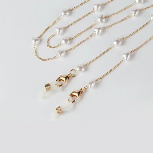 GUOZHAN Brillenkette mit Perlenstern, Sonnenbrillenketten, Brillenband, Halskette, Brillenkette gegen Verlust, Brillenzubehör für Damen GUOZHAN Brillenkette mit Perlenstern, Sonnenbrillenketten, Brillenband, Halskette, Brillenkette gegen Verlust, Brillenzubehör für Damen von GUOZHAN