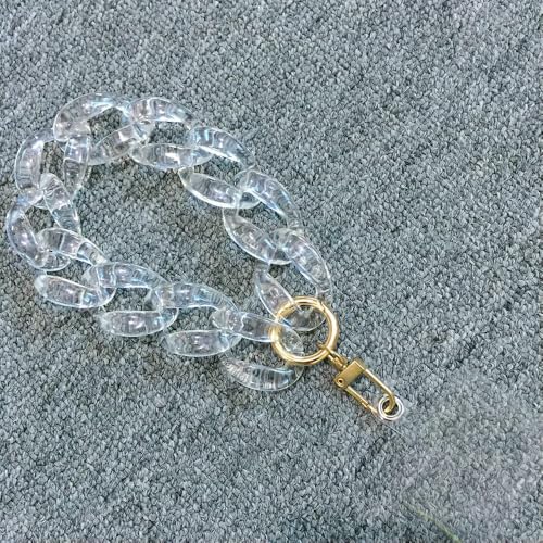 GUOZHAN FishSheep Transparente Acrylkette für Mobiltelefone, buntes Handy-Lanyard-Seil, tragbares Etui-Zubehör für Telefonfrauen von GUOZHAN