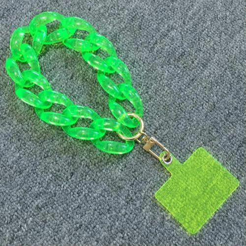 GUOZHAN FishSheep Transparente Acrylkette für Mobiltelefone, buntes Handy-Lanyard-Seil, tragbares Etui-Zubehör für Telefonfrauen GUOZHAN FishSheep Transparente Acrylkette für Mobiltelefone, buntes Handy-Lanyard-Seil, tragbares Etui-Zubehör für Telefonfrauen von GUOZHAN