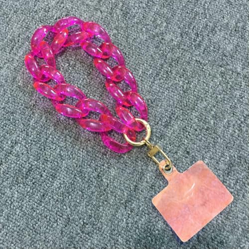 GUOZHAN FishSheep Transparente Acrylkette für Mobiltelefone, buntes Handy-Lanyard-Seil, tragbares Etui-Zubehör für Telefonfrauen GUOZHAN FishSheep Transparente Acrylkette für Mobiltelefone, buntes Handy-Lanyard-Seil, tragbares Etui-Zubehör für Telefonfrauen von GUOZHAN