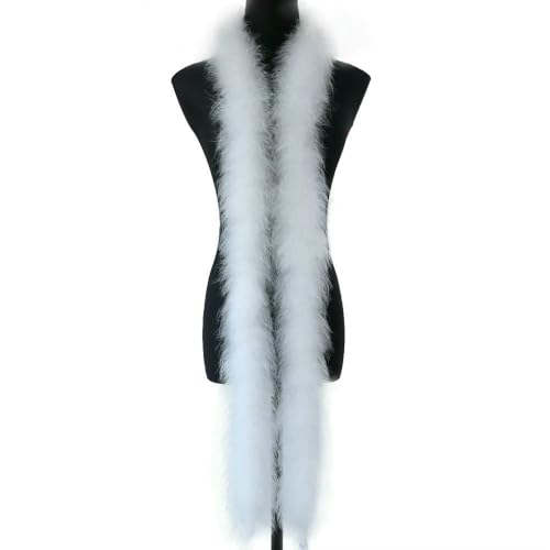 GUOZHAN Flauschige 22G Federn Boa 2Meter für Schmuck Handwerk Hochzeit Party Kleid Dekoration Bühne Requisiten Truthahn Plume Schal GUOZHAN Flauschige 22G Federn Boa 2Meter für Schmuck Handwerk Hochzeit Party Kleid Dekoration Bühne Requisiten Truthahn Plume Schal von GUOZHAN