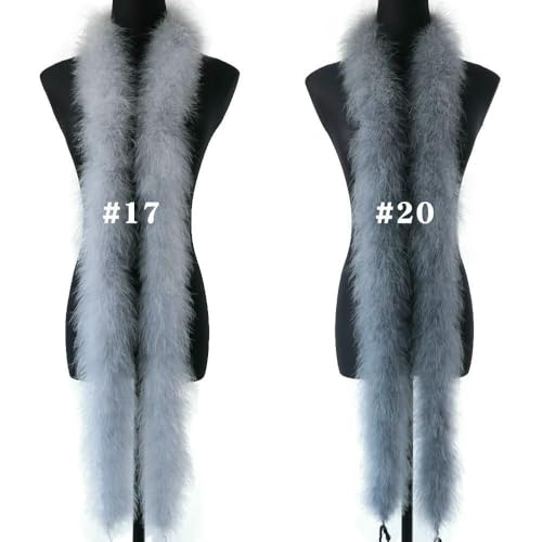 GUOZHAN Flauschige 22G Federn Boa 2Meter für Schmuck Handwerk Hochzeit Party Kleid Dekoration Bühne Requisiten Truthahn Plume Schal GUOZHAN Flauschige 22G Federn Boa 2Meter für Schmuck Handwerk Hochzeit Party Kleid Dekoration Bühne Requisiten Truthahn Plume Schal von GUOZHAN