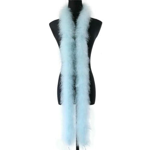 GUOZHAN Flauschige 22G Federn Boa 2Meter für Schmuck Handwerk Hochzeit Party Kleid Dekoration Bühne Requisiten Truthahn Plume Schal GUOZHAN Flauschige 22G Federn Boa 2Meter für Schmuck Handwerk Hochzeit Party Kleid Dekoration Bühne Requisiten Truthahn Plume Schal von GUOZHAN