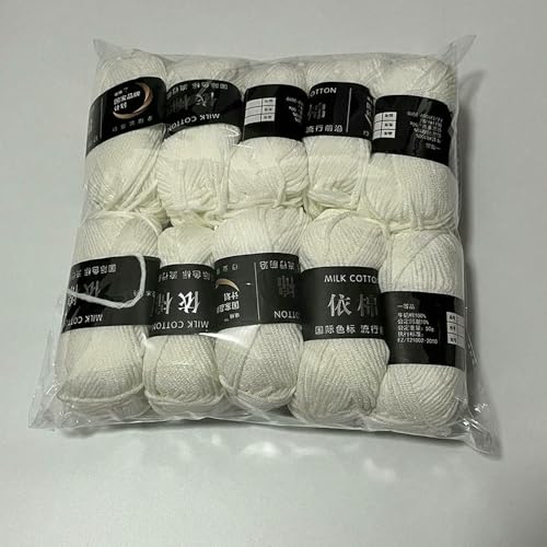 GUOZHAN Häkelgarn, gemischtes Farbset, Baumwollgarn, DIY, 4-strängiges Strickgarn, weiches Babygarn zum Häkeln, Basteln, Pullover, Mützen, Puppen, Geschenk GUOZHAN Häkelgarn, gemischtes Farbset, Baumwollgarn, DIY, 4-strängiges Strickgarn, weiches Babygarn zum Häkeln, Basteln, Pullover, Mützen, Puppen, Geschenk von GUOZHAN