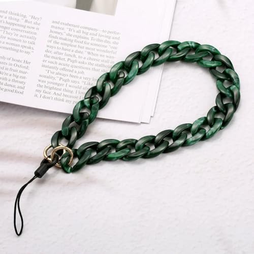 GUOZHAN Mode Acryl Handy Kette Vintage Bunte Männer Frauen Paar Telefon Lanyard Anti-Drop Handy Hängen Seil Schmuck von GUOZHAN