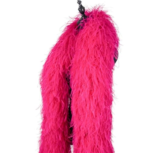 GUOZHAN Rosa Straußenfederboa 10 20 30-lagig Dicker Straußenfederschal Hochzeitsfeierkleider Schal Karneval Federboas GUOZHAN Rosa Straußenfederboa 10 20 30-lagig Dicker Straußenfederschal Hochzeitsfeierkleider Schal Karneval Federboas von GUOZHAN