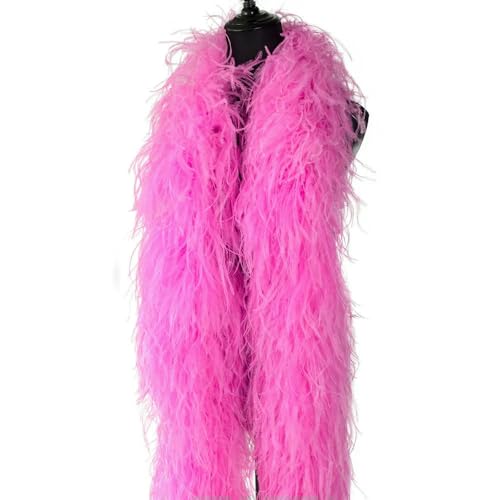 GUOZHAN Rosa Straußenfederboa 10 20 30-lagig Dicker Straußenfederschal Hochzeitsfeierkleider Schal Karneval Federboas GUOZHAN Rosa Straußenfederboa 10 20 30-lagig Dicker Straußenfederschal Hochzeitsfeierkleider Schal Karneval Federboas von GUOZHAN