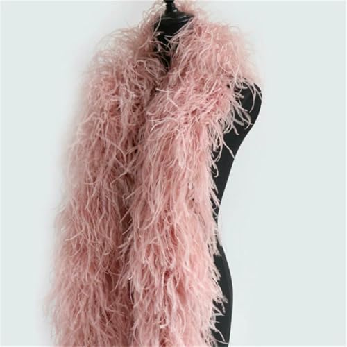 GUOZHAN Rosa Straußenfederboa 10 20 30-lagig Dicker Straußenfederschal Hochzeitsfeierkleider Schal Karneval Federboas GUOZHAN Rosa Straußenfederboa 10 20 30-lagig Dicker Straußenfederschal Hochzeitsfeierkleider Schal Karneval Federboas von GUOZHAN
