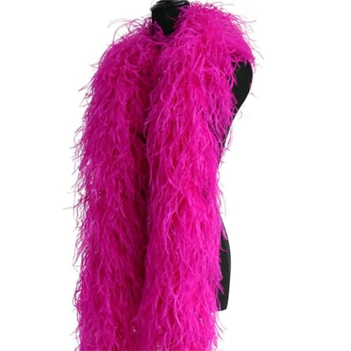 GUOZHAN Rosa Straußenfederboa 10 20 30-lagig Dicker Straußenfederschal Hochzeitsfeierkleider Schal Karneval Federboas GUOZHAN Rosa Straußenfederboa 10 20 30-lagig Dicker Straußenfederschal Hochzeitsfeierkleider Schal Karneval Federboas von GUOZHAN