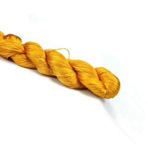 GUOZHAN Seidenfaden, Handstickerei, Sticken, Kreuzstich, 1 Stück, 400 m, Seidenstickgarn, Gelbe Serie, 10 Reine Farben GUOZHAN Seidenfaden, Handstickerei, Sticken, Kreuzstich, 1 Stück, 400 m, Seidenstickgarn, Gelbe Serie, 10 Reine Farben von GUOZHAN
