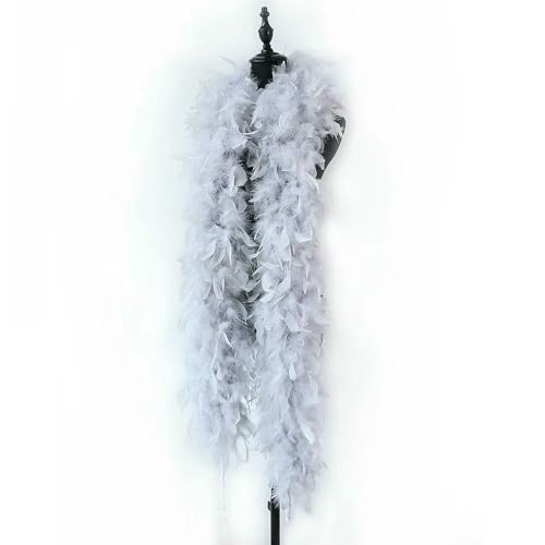 GUOZHAN Truthahn-Federboas, 90 Gramm, Lila, 2 Meter, Schal, Hochzeitskleid, Schal, dekorative Federn, DIY, kreatives Helloween-Handwerk GUOZHAN Truthahn-Federboas, 90 Gramm, Lila, 2 Meter, Schal, Hochzeitskleid, Schal, dekorative Federn, DIY, kreatives Helloween-Handwerk von GUOZHAN