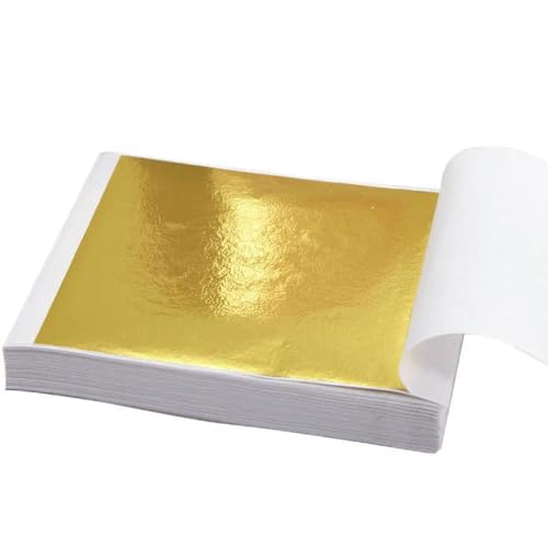 GUOZIF 100 Stück einzeln verpackte Nachahmung glänzender Goldsplitterblatt-Folienpapiere für DIY-Epoxidharz-Handwerks-Nagelkunst-Schmuckherstellung GUOZIF 100 Stück einzeln verpackte Nachahmung glänzender Goldsplitterblatt-Folienpapiere für DIY-Epoxidharz-Handwerks-Nagelkunst-Schmuckherstellung von GUOZIF