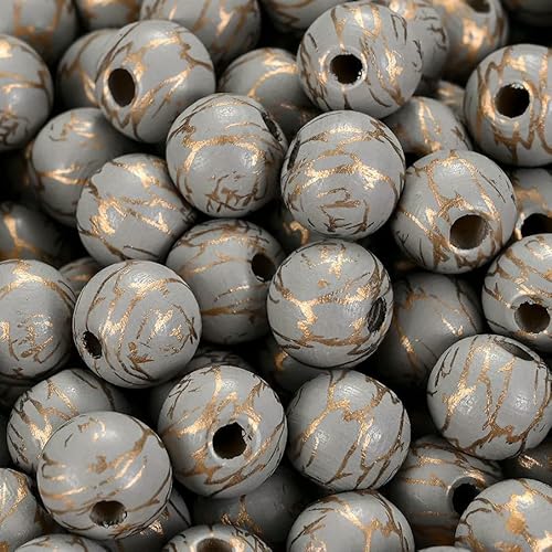 GUOZIF 20 Stück 10 mm Holzperlen mit Leopardenmuster, gefärbtes Muster, lose Abstandshalter, Holzperlen zur Schmuckherstellung, DIY-Armbandzubehör GUOZIF 20 Stück 10 mm Holzperlen mit Leopardenmuster, gefärbtes Muster, lose Abstandshalter, Holzperlen zur Schmuckherstellung, DIY-Armbandzubehör von GUOZIF