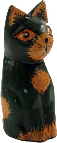 GURU SHOP Deko Katze, Holzkatze, Grün, Farbe: Grün, 9x4x4 cm, Tierfiguren GURU SHOP Deko Katze, Holzkatze, Grün, Farbe: Grün, 9x4x4 cm, Tierfiguren von GURU SHOP
