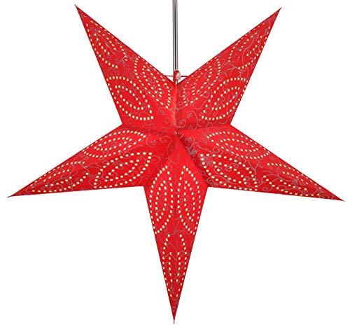 GURU SHOP Faltbarer Advents Leucht Papierstern, Weihnachtsstern 60 cm - Demian Rot, Papiersterne 60 cm GURU SHOP Faltbarer Advents Leucht Papierstern, Weihnachtsstern 60 cm - Demian Rot, Papiersterne 60 cm von GURU SHOP