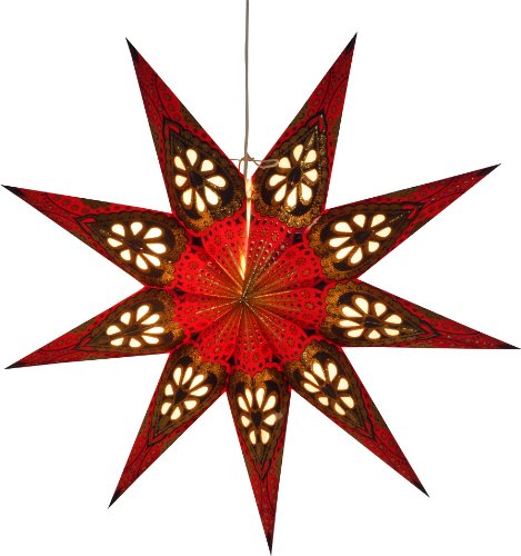 GURU SHOP Faltbarer Advents Leucht Papierstern, Weihnachtsstern 60 cm - Feanor, Papiersterne 60 cm GURU SHOP Faltbarer Advents Leucht Papierstern, Weihnachtsstern 60 cm - Feanor, Papiersterne 60 cm von GURU SHOP