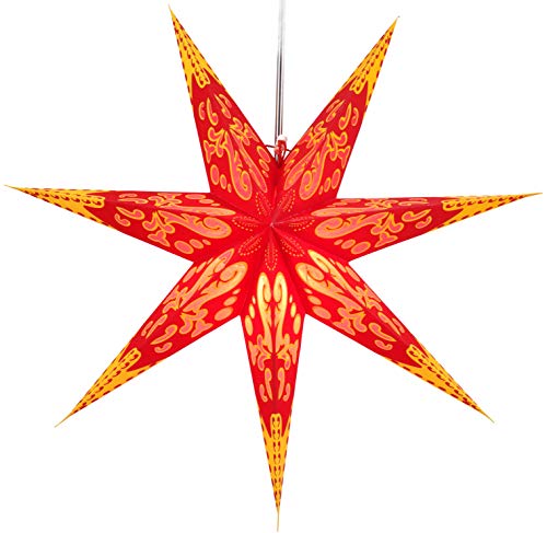 GURU SHOP Faltbarer Advents Leucht Papierstern, Weihnachtsstern 60 cm - Fuego, Papiersterne 60 cm GURU SHOP Faltbarer Advents Leucht Papierstern, Weihnachtsstern 60 cm - Fuego, Papiersterne 60 cm von GURU SHOP