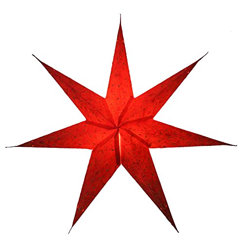 GURU SHOP Faltbarer Advents Leucht Papierstern, Weihnachtsstern 60 cm - Ikarus Rot, Papiersterne 60 cm GURU SHOP Faltbarer Advents Leucht Papierstern, Weihnachtsstern 60 cm - Ikarus Rot, Papiersterne 60 cm von GURU SHOP