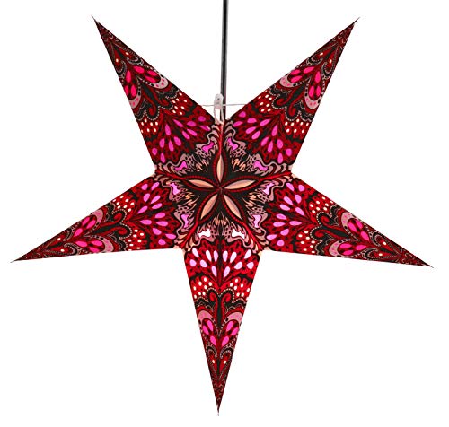 GURU SHOP Faltbarer Advents Leucht Papierstern, Weihnachtsstern 60 cm - Nestor Rot/lila, Papiersterne 60 cm GURU SHOP Faltbarer Advents Leucht Papierstern, Weihnachtsstern 60 cm - Nestor Rot/lila, Papiersterne 60 cm von GURU SHOP