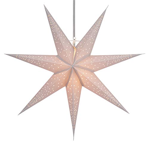 GURU SHOP Faltbarer Advents Leucht Papierstern, Weihnachtsstern 60 cm - Silvana, Papiersterne 60 cm GURU SHOP Faltbarer Advents Leucht Papierstern, Weihnachtsstern 60 cm - Silvana, Papiersterne 60 cm von GURU SHOP