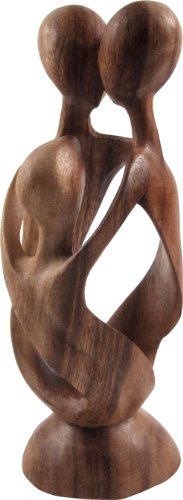 GURU SHOP Holzfigur, Statue, Deko Objekt Feng Shui - `Familie`, Braun, Farbe/Höhe: 20 cm/Hell, Dekoobjekte von GURU SHOP
