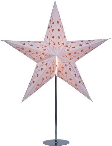 GURU SHOP Ständer für Faltbarer Advents Leucht Papierstern, Weihnachtssterne Edelstahl (ohne Stern), 65x13x13 cm, Elektrozubehör von GURU SHOP
