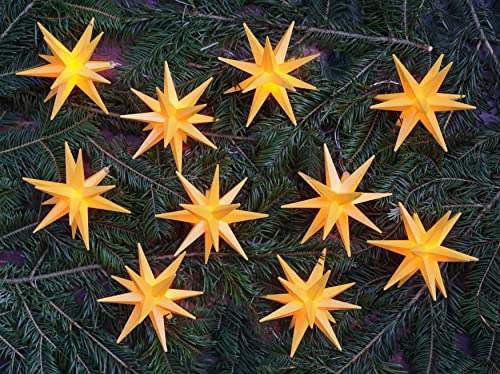 GURU SHOP Sternenkette, Lichterkette mit 10x LED Adventsstern, Außenstern, Weihnachtsstern Ø 12 cm, Länge 12,5 m, mit Timer - 10er Gelb, Kunststoff, Weihnachtsstern, Adventsstern GURU SHOP Sternenkette, Lichterkette mit 10x LED Adventsstern, Außenstern, Weihnachtsstern Ø 12 cm, Länge 12,5 m, mit Timer - 10er Gelb, Kunststoff, Weihnachtsstern, Adventsstern von GURU SHOP