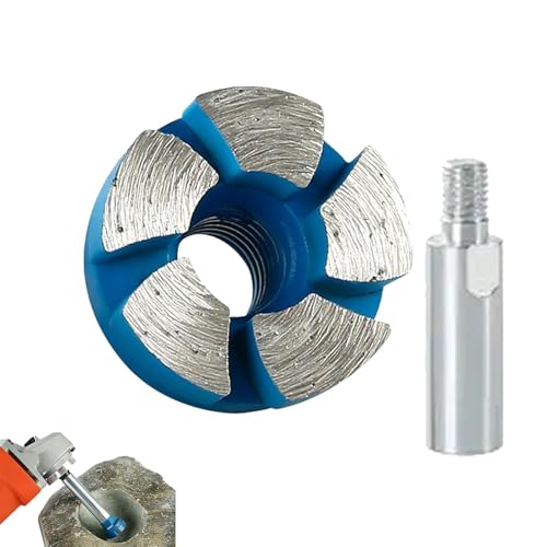 1 Inch Durable Mini Flat Grinding Head - Diamond Flat Grinding Head, 1-Zoll-Mini-Flachschleifkopf, Klein Diamant-Flachschleifköpfe für Steine, Beton, Zementoberflächen Schleifen und Polieren von GUSHE