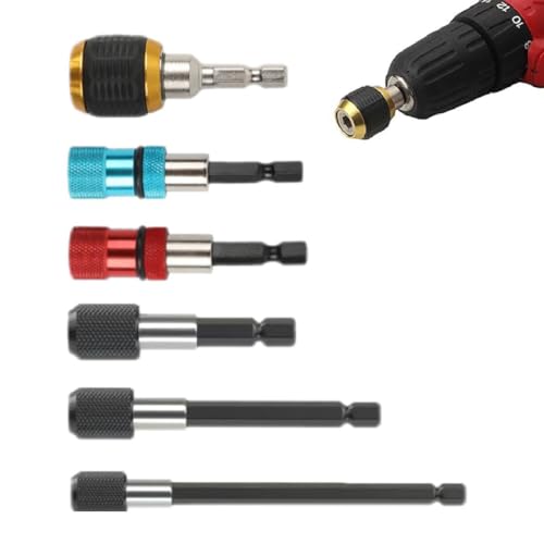6 Stück Hex Shaft Quick-Change Adapter for Power Drill – Heavy-Duty Socket Converter,Schnellwechsel Bithalter,Magnetische Bohrer Verlängerung,Sechskantschaft Bohrer Adapter für Bohrmaschine 6 Stück Hex Shaft Quick-Change Adapter for Power Drill – Heavy-Duty Socket Converter,Schnellwechsel Bithalter,Magnetische Bohrer Verlängerung,Sechskantschaft Bohrer Adapter für Bohrmaschine von GUSHE