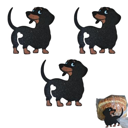 Dachshund Bread Bag Clip, Dachshund Bread Clips, Lustige Hundehintern-Brotklammer, Wiederverwendbare Lebensmittelbeutel-Clips, 3D-Gedruckte Brotbeutel-Krawatte, Halten Ihr Essen Frisch (3PCS) von GUSHE