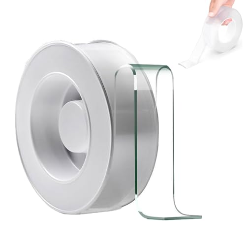 Mixturean Nano Tape, Extra Large Double Sided Tape, Clear & Tough Nano Tape, Nano Klebeband Doppelseitig Stark, Mehrzweck Klebeband Doppelseitig Ablösbar für Teppich, Foto Wand, Küche, Zuhause (1) von GUSHE