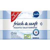 GUT&GÜNSTIG Feuchtes Toilettenpapier frisch & sanft 1-lagig, 140 Tücher von GUT&GÜNSTIG