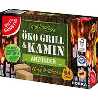 GUT&GÜNSTIG Kamin- & Grillanzünder Öko Grill & Kamin braun, 64 St., 64 Anzünder GUT&GÜNSTIG Kamin- & Grillanzünder Öko Grill & Kamin braun, 64 St., 64 Anzünder von GUT&GÜNSTIG