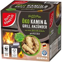 GUT&GÜNSTIG Kamin- & Grillanzünder braun, 32 St., 32 Stück von GUT&GÜNSTIG
