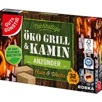 GUT&GÜNSTIG Kamin- & Grillanzünder braun, 32 St., 32 Stück von GUT&GÜNSTIG
