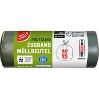 GUT&GÜNSTIG Müllbeutel RECYCLING 60,0 l schwarz, 25 St. GUT&GÜNSTIG Müllbeutel RECYCLING 60,0 l schwarz, 25 St. von GUT&GÜNSTIG