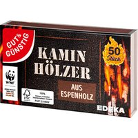 GUT&GÜNSTIG Streichhölzer Kaminhölzer braun, 50 St., 50 Stück von GUT&GÜNSTIG