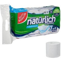 GUT&GÜNSTIG Toilettenpapier natürlich recycling 3-lagig Recyclingpapier, 8 Rollen GUT&GÜNSTIG Toilettenpapier natürlich recycling 3-lagig Recyclingpapier, 8 Rollen von GUT&GÜNSTIG