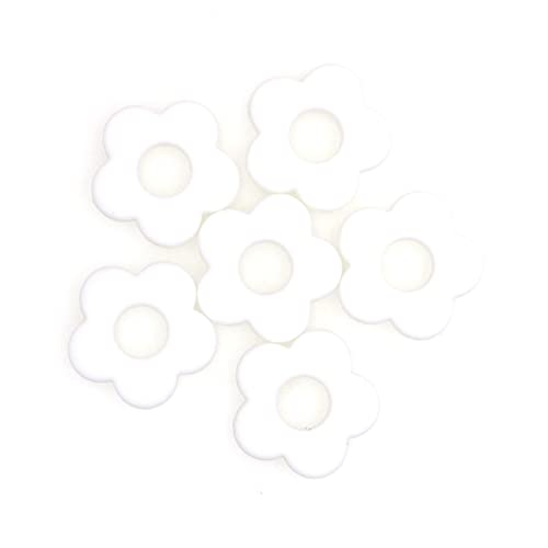 20 Stück Blumen-Silikonperlen, lose Silikonperlen, mehrfarbige Gummiperlen for Schmuck, Halsketten, Zubehör-Set zur Herstellung von Schlüsselanhängern, Armbändern, Ohrringen, Rucksäcken und Anhängern von GUTUYEHKEA