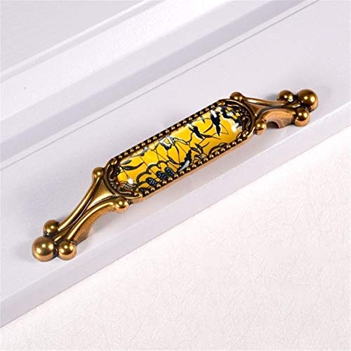 GUTUYEHKEA Schminktischgriff, Schranktürgriff, luxuriöser Vintage-Möbelgriff, Elegante bronzene Küchenschrankknöpfe und -Griffe, Schubladengriffe, Innenbeschläge(K) von GUTUYEHKEA